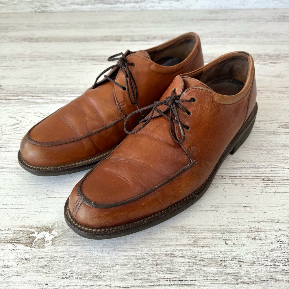 ECCO Leather Derby Loafers Men’s 42 Tan